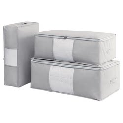 Moisture-proof quilt clothing storage bag with large capacity