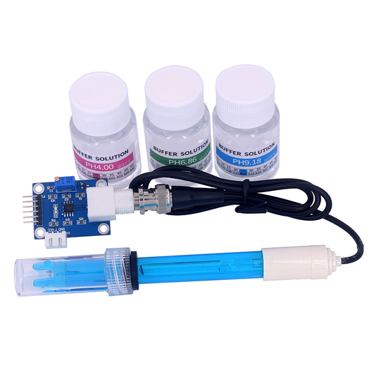Qhebot E-201 pH Sensor Module with Temperature Compensation and Filter ...