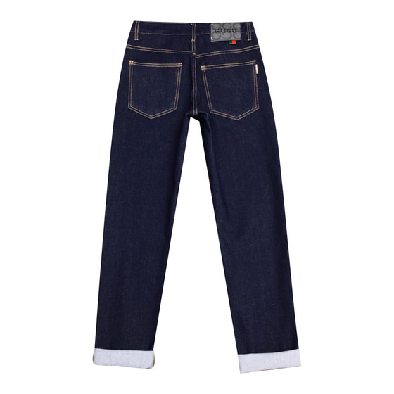 
European version of primary color nine-point jeans men's summer thin blue spring and autumn casual elastic small feet trousers light luxury men's clothing