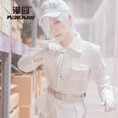 taobao agent 【Bleak】Work cell COS white blood cell white blood cell July New Fsplay wig white spot