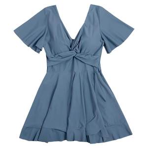 Korean conservative swimsuit women's jumpsuit style 200 * 0.5kg chubby mm belly covering slimming flat corner pants soak hot spring swimsuit