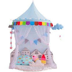 Children's tent indoor game house ceiling half moon hanging