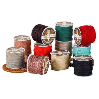 Black gold braided rope hand rub cotton thread cultural bracelet rope