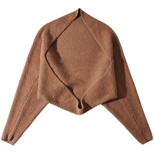 liviahome American lazy one-piece silhouette with knitted sweater jacket long sleeves for women autumn and winter