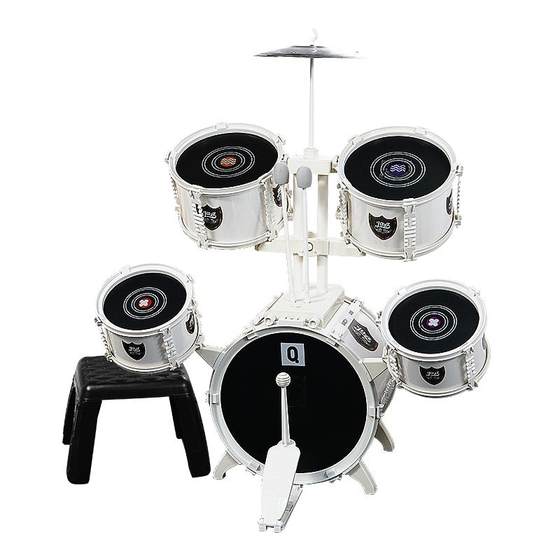 Qiaowa Golden Shelf Children's Toys Beginner Getting started home practice Jazz Drum Drum Drum Instrument 3 years old 6
