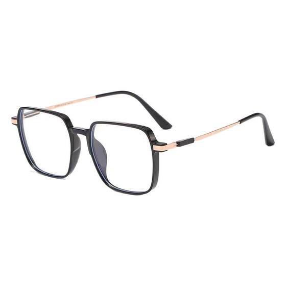 
Anti-blue light glasses for women, large frame, high-looking, light-sensitive, color-changing finished myopia glasses, ultra-light slimming glasses frame