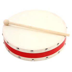 
Children's Xinjiang dance tambourine Orff professional percussion instrument hand-painted drum kindergarten teacher with double-sided hand drum
