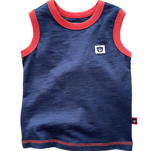 
Pure cotton basketball sports vest ~ Boys sleeveless T-shirt medium-sized children's thin round neck top base shirt breathable sweat shirt