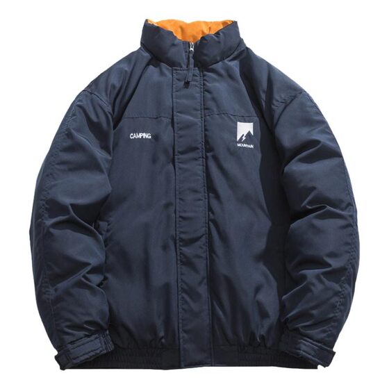 Japanese minimalist worker cotton clothes men's winter loose and thick outpacdering couples warm cotton jacket national tide casual cotton service men