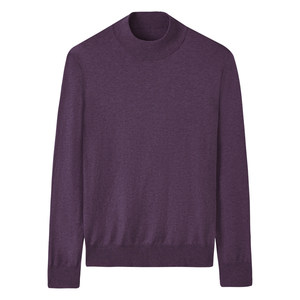 
[Cashmere Warm and Skin-friendly] CULTUM Autumn and Winter Sweater Half Turtle Neck Sweater Men's Underwear Long Sleeve Base Shirt