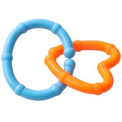 Children's Montessori Early Education Educational Toys Baby Plastic 1 Shape Matching Chain Ring Buckle Geometric Buckle Building Blocks 2 Years Old