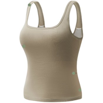 Women's 2025 new white vest with chest pad inner wear