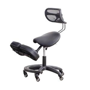 Ergonomic chair computer chair home comfortable long -seated office chair back chair sitting position to correct knees can adjust
