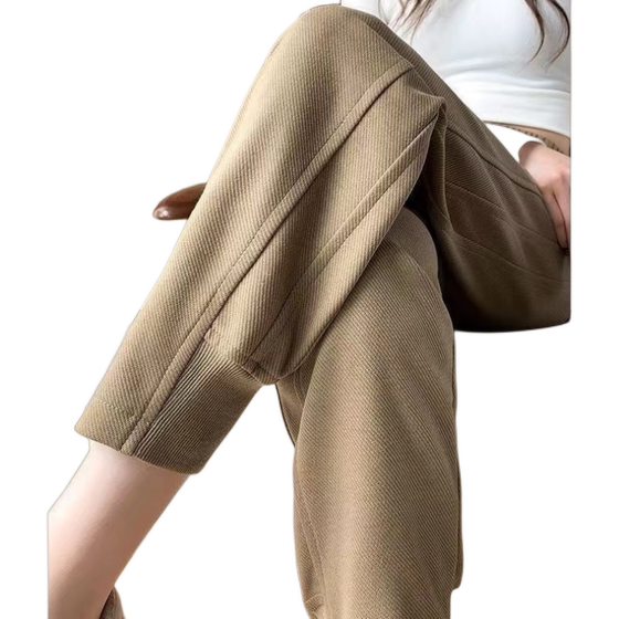 
Sports pants for women with velvet 2026 new autumn and winter casual loose leggings sweatpants large size small people thickened harem pants