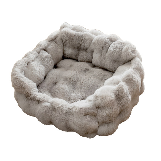 
Cat kennel thickened in winter, universal for all seasons, semi-enclosed kennel, cat kennel to keep pets warm in winter, plush cat sofa to sleep on