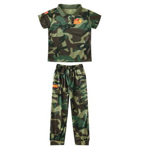 
Camouflage suit children's primary school students military training boys military uniform performance clothing pure cotton kindergarten performance clothing summer