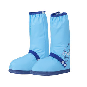 
Children's waterproof shoe covers, non-slip, thickened and wear-resistant rain shoe covers, special foot covers for students going to school on rainy days, mid-tube rain boots