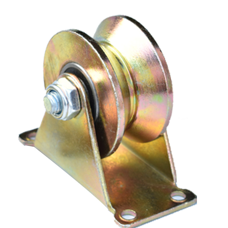 Poulie De Roue Pour Porte Coulissante – En Acier, Couleur Titane, Roulement Fluide