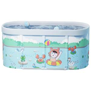 Baby swimming pool household baby swimming bucket newborn children indoor thickened foldable inflatable bath bucket