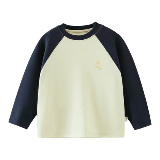 
[Anti-bacterial fever] Qiqi Bear boy's base shirt, winter long-sleeved T-shirt, New Year's baby New Year's greetings, keep warm children