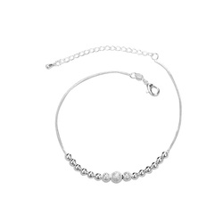 Japanese And Korean Niche Design Imitation Silver Retro Trendy Fashion Temperament Simple Forest Style Beach Women's Bracelet And Anklet Jewelry