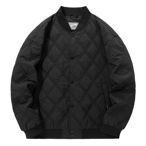 
Guirenniao rhombus cotton coat men's 2026 autumn and winter baseball collar cotton coat men's tops couple cotton jacket