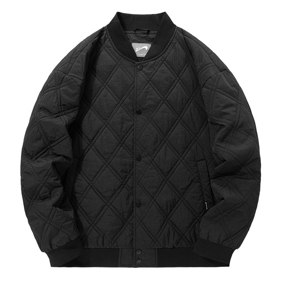 
Guirenniao rhombus cotton coat men's 2026 autumn and winter baseball collar cotton coat men's tops couple cotton jacket