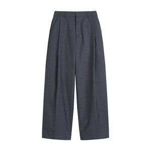 
COLN minimalist style Korean style casual loose and comfortable solid color straight trousers for men and women for all seasons