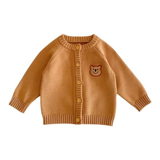 
Baby red cardigan coat, spring clothing, infant and toddler festive one-year-old clothing, spring baby boy clothes, sweater, sweater