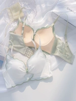 Женская маленькая грудь в нижнем белье собралась тонкой стиль верх Повернуть без Стальное кольцо параллельная грудь накладка Защищать низ Бюст комплект