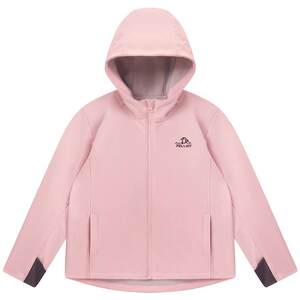 
Pelch and children's autumn and winter outdoor charge soft shell jacket new style for girls plus velvet jacket medium and large children's windproof sportswear