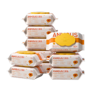 
[Scroll down to enjoy the discount] Anmusi Baby Hand and Mouth Wipes Kindergarten Large Pack Non-Cotton Soft Wipes 80 Draws 10 Packs