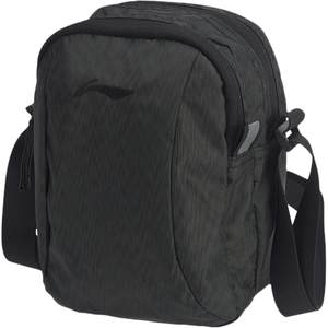Li Ning's shoulder bag messenger bag Men's genuine black reflective running training portable sports bag casual bag waist bag female
