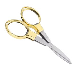 
Stainless steel scissors for fishing, foldable multi-functional fishing box scissors, portable lead leather PE line fishing gear small scissors