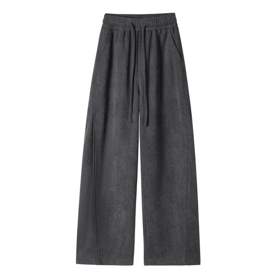 
Pull back American style deconstructed scimitar sweatpants men's spring and autumn 2026 new loose straight sports casual long pants