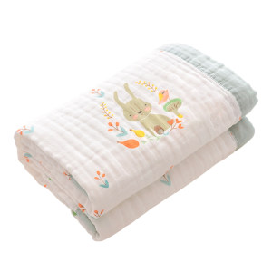 Baby bath towels, super soft whole cotton gauze, 6 -layer cotton cotton, category A -type baby large -sized children's bathing special towel wrap