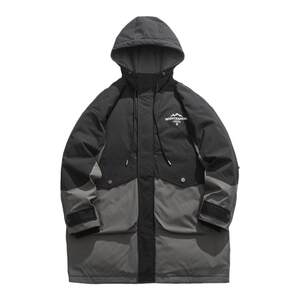 90%white duck down medium long down jacket men's winter tide big size men's hat over to overcome coat men's tide