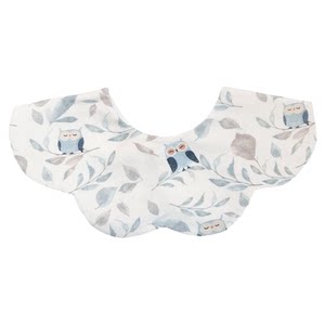 
Cotton Baby Library Baby Pure Cotton Waterproof Bib Newborn Swallow Scarlet Baby Class A