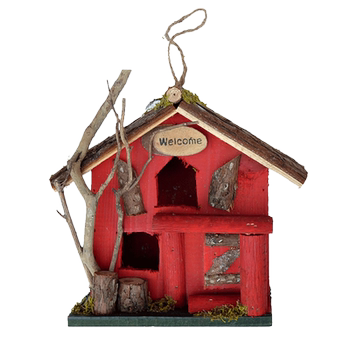 Villa solid wood simulation bird nest hanging garden landscape
