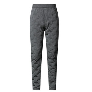 2025 New Down Pants Men's Winter Inner Liner Minus 30 Middle-aged and Elderly High-end Thickened Warm Goose Down Cotton Pants