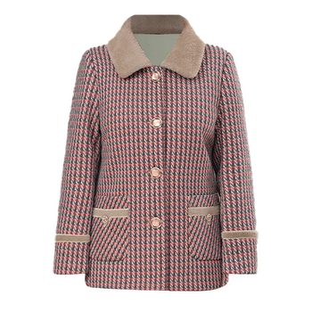 Beauty in old age winter velvet thickened jacket for the elderly