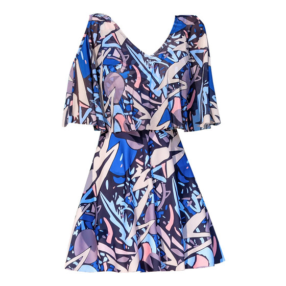 
Xtep swimsuit women's conservative one-piece slimming 2025 new fashionable skirt style belly-covering large size fat mm hot spring bathing suit