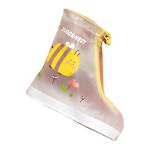 Keyo children's transparent waterproof anti -slip boys shoes cover -resistant sleeve shoes baby water shoes, rain boots, rain boots, rain shoe covers