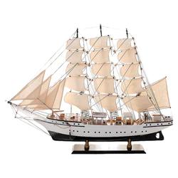 Solid Wood European-style Sailboat Model Handicraft Decoration Living Room Decoration Wedding Gift Opening Smooth Sailing Decorations