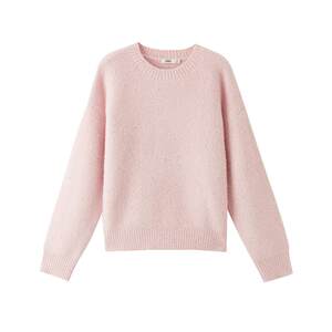 
Sanfu Pink Sweater Women's 2026 New Spring Casual Sequin Round Neck Loose Pullover Top Women's 514650