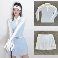 Модная летняя быстросохнущая мини-юбка, комплект, юбка, защитное белье, спортивная футболка, защита от солнца, короткий рукав