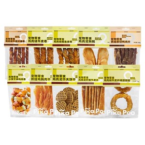 
Pikapu dog snack gift pack dry chicken cod fish to satisfy cravings and teeth training dogs rewards to resist grinding teeth