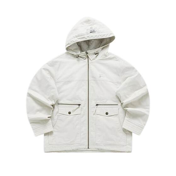 FILA FUSION Philippine Cotton Cotton Male 2024 Spring New Fashion Casual hooded hooded retro workers