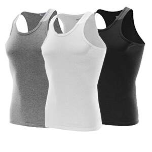 Men's pure cotton natal red vest breathable worker sports slimming youth white Korean version of bottoming sweater shirt