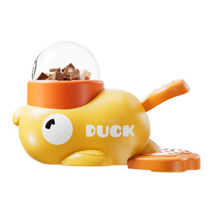 
Cat toys little yellow duck leaking food device cat self-sexy freeze-dried snack launcher kitten puzzle toy dog